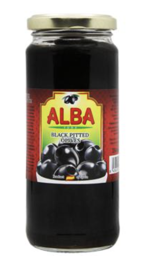 Маслини ALBA FOOD без кісточки скло 358мл